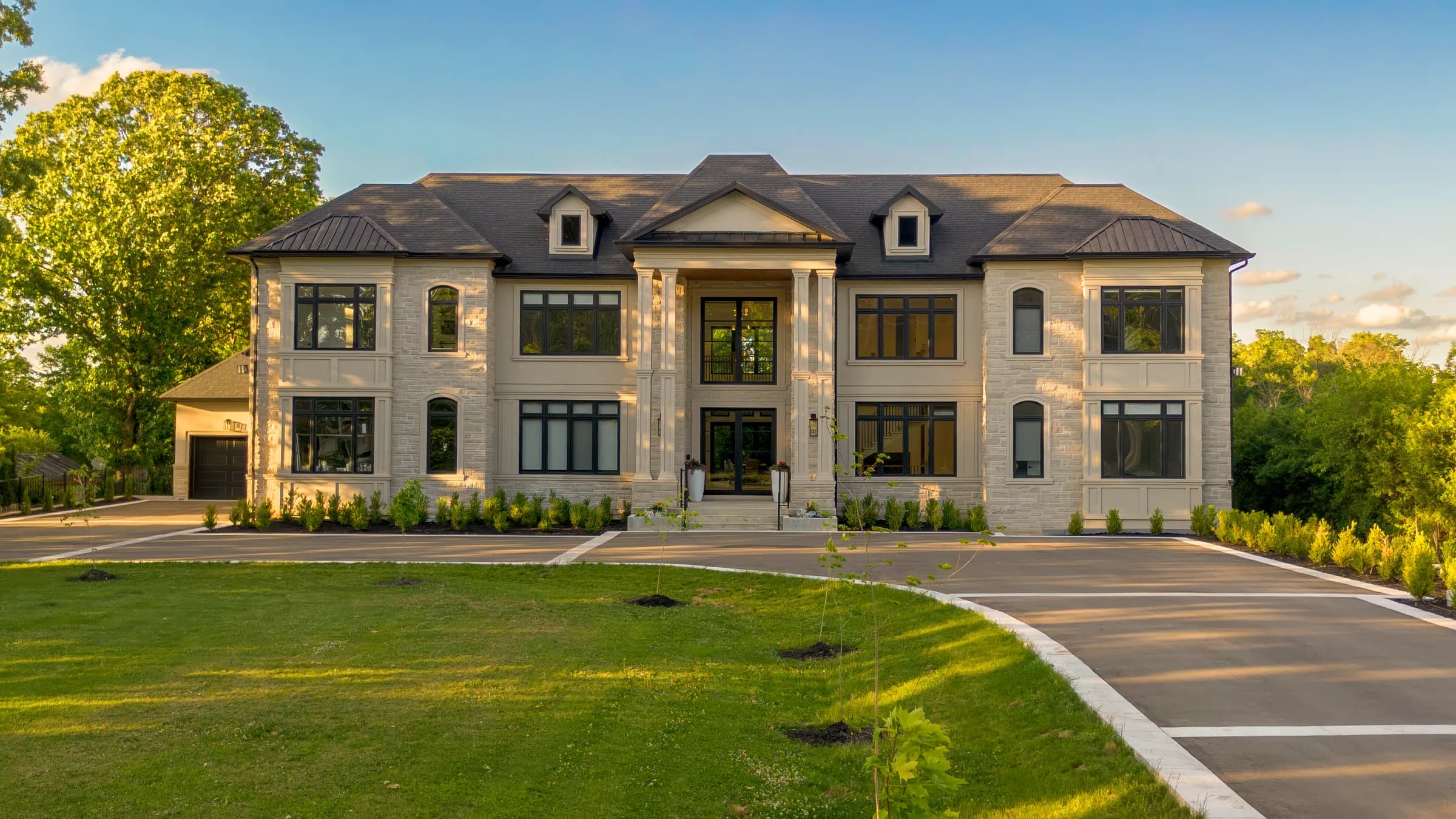 Exterior of a custom-built home